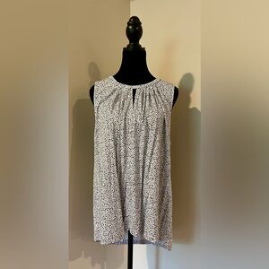 H&M Black and White Patterned Blouse